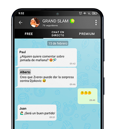 Chat de la app